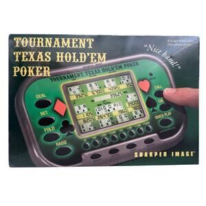 Sharper Image Tournament Texas Hold’Em Poker Electronic Game New SEALED